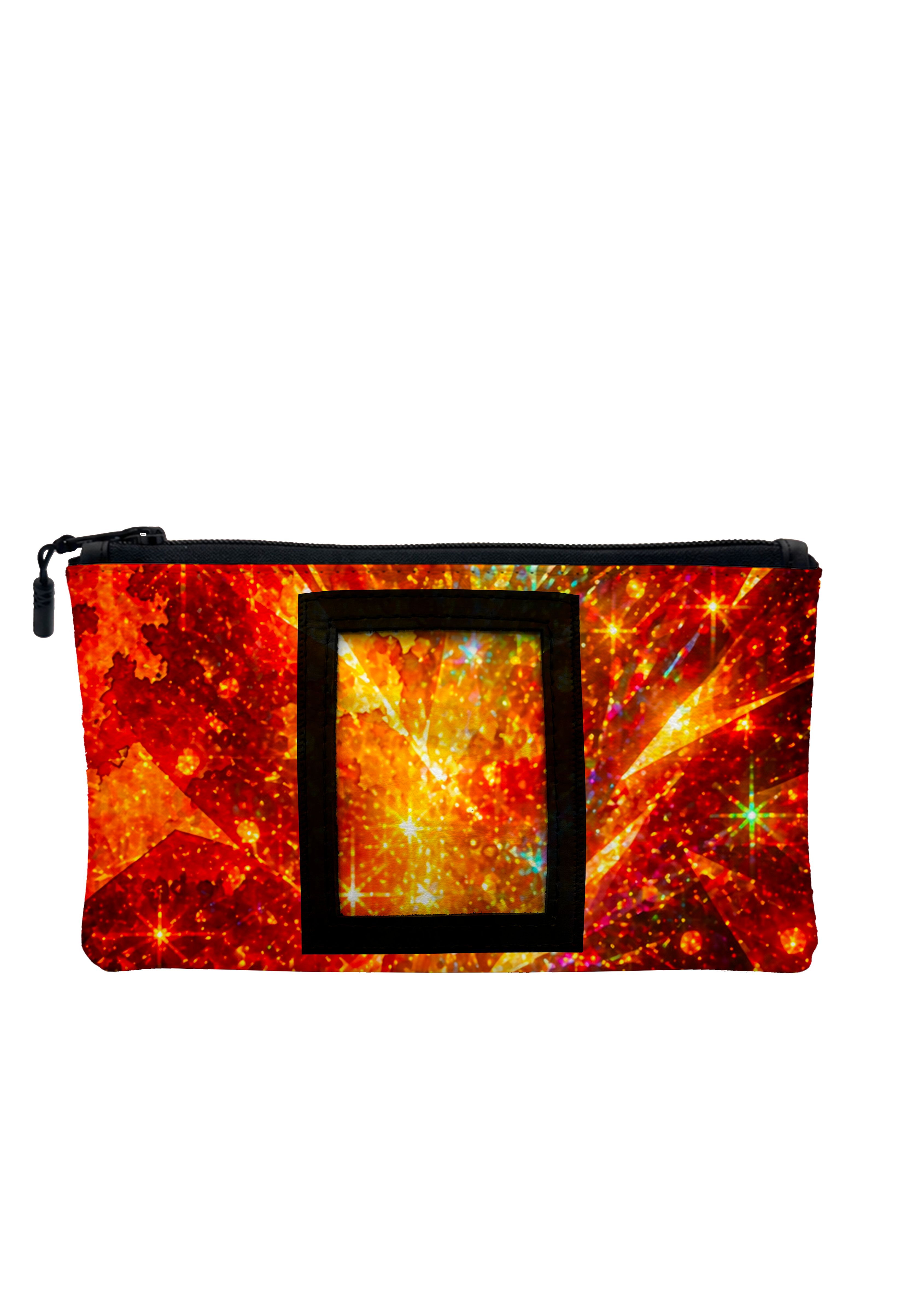 Inferno Burst Card Zipper Pouch