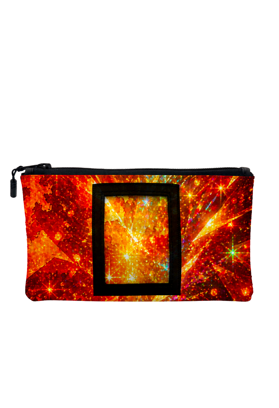 Inferno Burst Card Zipper Pouch