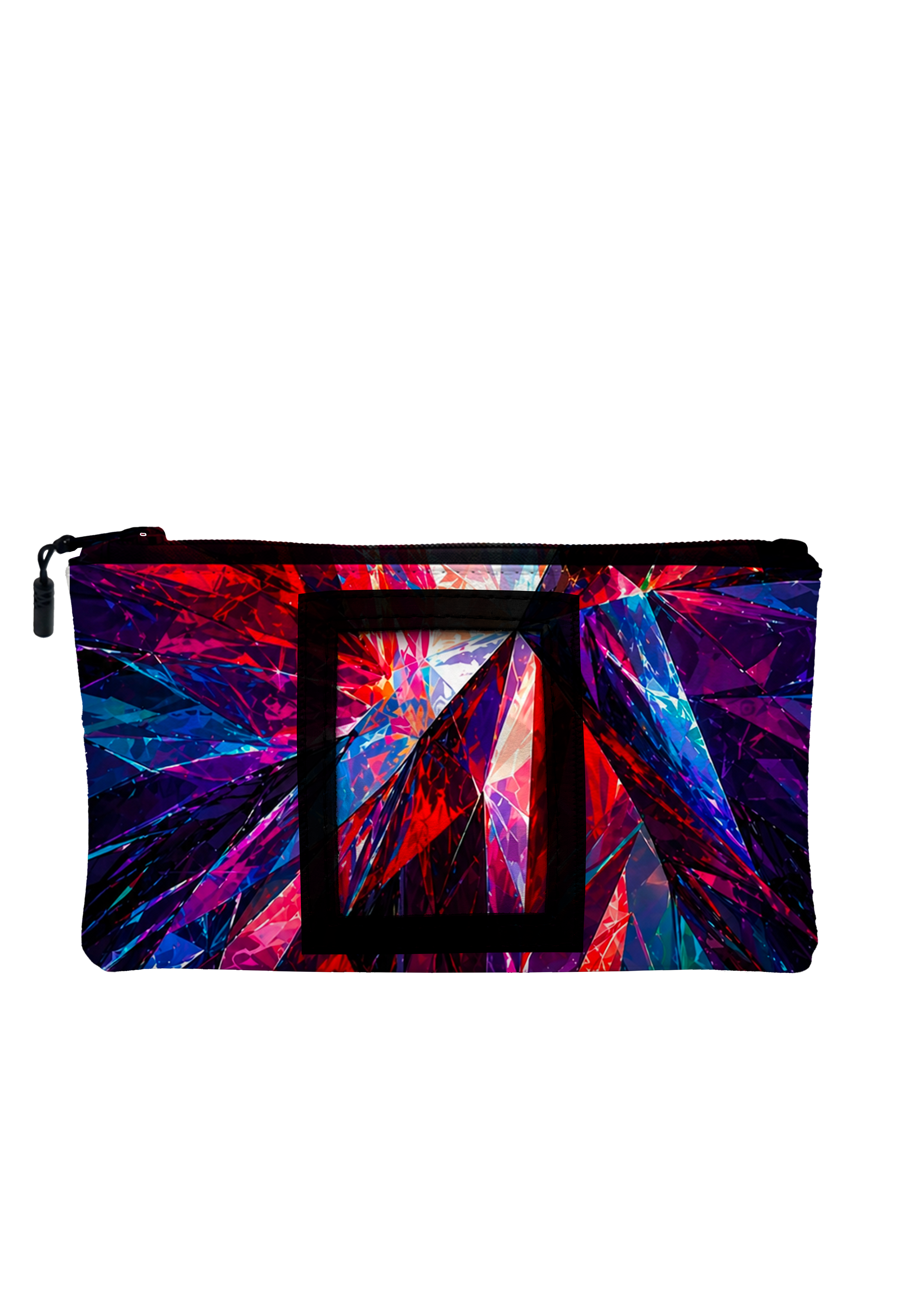 Neon Shard Card Zipper Pouch