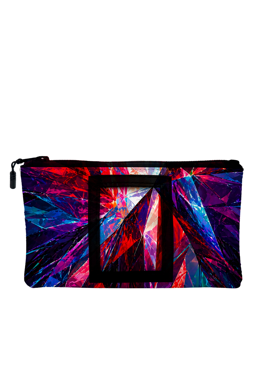 Neon Shard Card Zipper Pouch